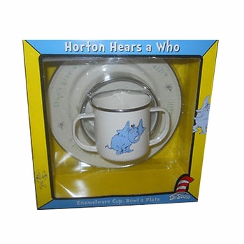 horton hears a who enamelware 3 piece set