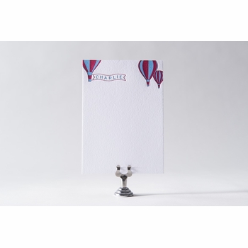 hot air balloon kids stationery