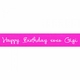 hot pink personalized ribbon