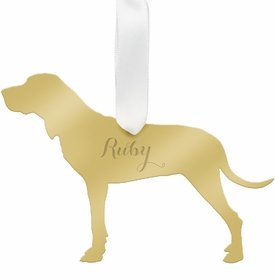 Hound Christmas Ornament - Gold