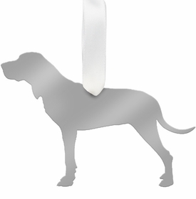 Hound Christmas Ornament - Silver