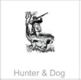 hunter and dog