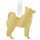 Husky Christmas Ornament - Gold