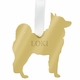 Husky Christmas Ornament - Gold