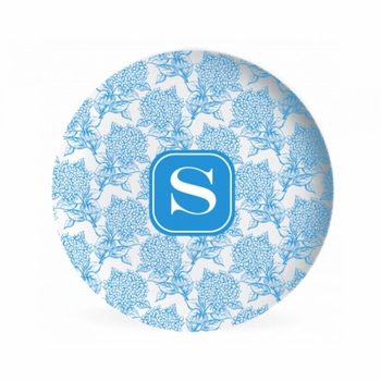 hydrangea children's melamine plate