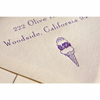 ice cream  baby stationery