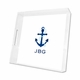 icon anchor lucite tray - square