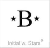 soundview millworks monograms and frames initial w. stars