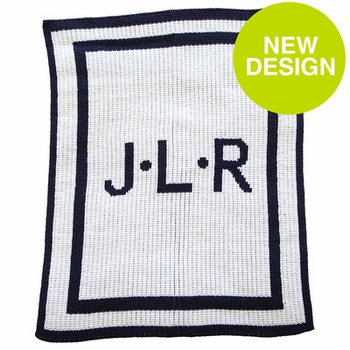 initials and double border blanket