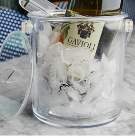 Insulated Personalized Ice Bucket With Tongs (unbreakable)