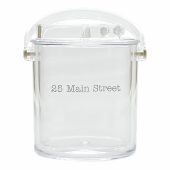 Insulated Personalized Ice Bucket With Tongs (unbreakable)