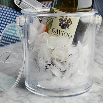 Insulated Personalized Ice Bucket With Tongs (unbreakable)