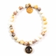 Ivory Howlite & Smoky Quartz Aria Bracelet