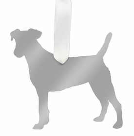 Jack Russell Terrier Christmas Ornament - Silver