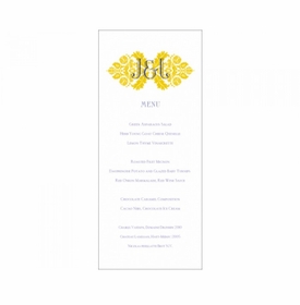 Jennifer & Jeffrey Menu Card