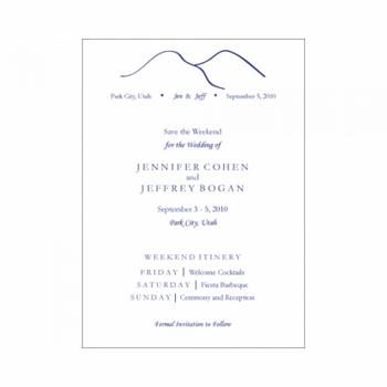 jennifer & jeffrey save the date card