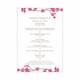 jennifer & steven menu card