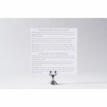 Jennifer & Steven Wedding Invitation Direction Back Cards