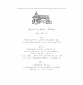 Jenny & Joe Menu Card