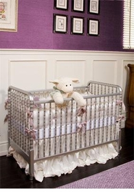 jenny lind crib metallic silver