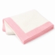 jersey knit baby blanket with contrast rib border