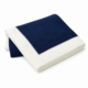 jersey knit baby blanket with contrast rib border