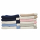 jersey knit baby blanket with contrast rib border