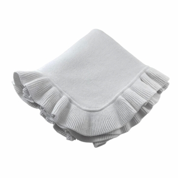 jersey knitted ruffle baby blanket