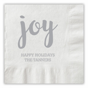 Joy Script Napkins