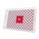 kate red & teal lucite tray - large