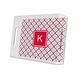 kate red & teal lucite tray - small