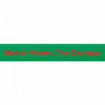 Kelly Green Personalized Ribbon