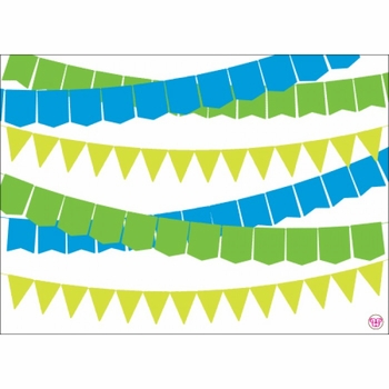 Kid's Parties Invitations - Banner Year Green