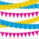 Kid's Parties Invitations - Banner Year Pink