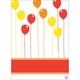 kid's parties invitations - big day balloons red