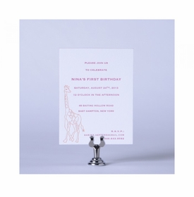 Kid's Parties Invitations - Birthday Fun Giraffe