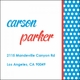 kid's parties invitations - cake and fun blue