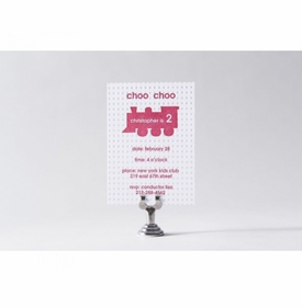 Kid's Parties Invitations - Choo Choo Train Engine