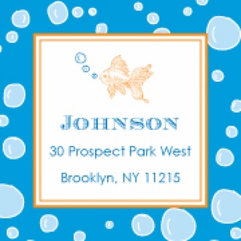 Kid's Parties Invitations - Goldfish Birthday Bubbles