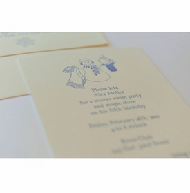Kid's Parties Invitations - Magic Snowman Party