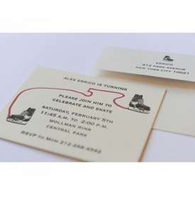Kid's Parties Invitations - Skating Party