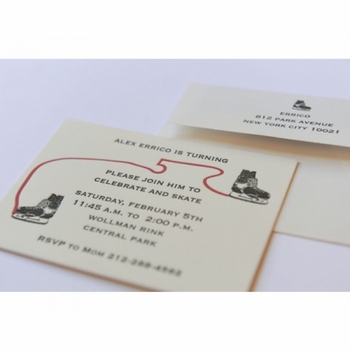 Kid's Parties Invitations - Skating Party