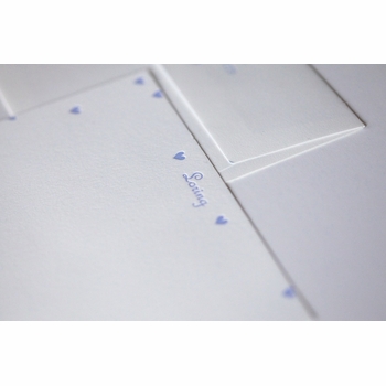 kids falling hearts stationery