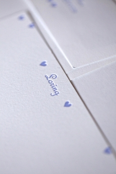 kids falling hearts stationery
