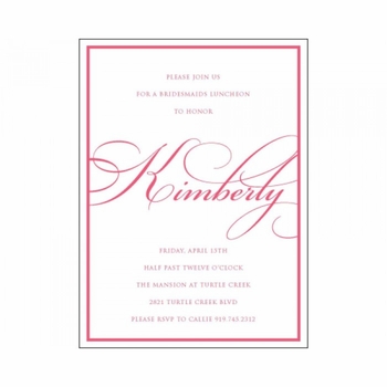 Kim & Greg Bridesmaids Lunch Card