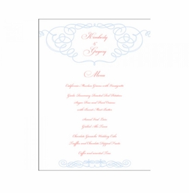 Kim & Greg Menu Card