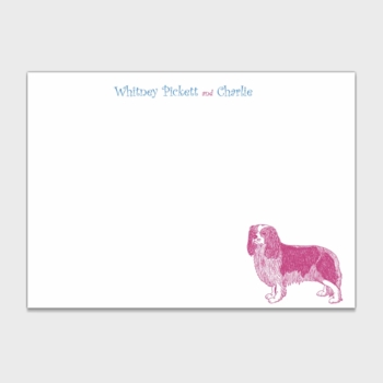 King Charles Spaniel Personalized Kids Stationery