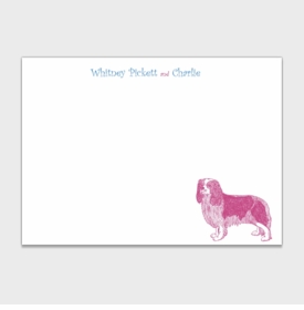 King Charles Spaniel Personalized Kids Stationery