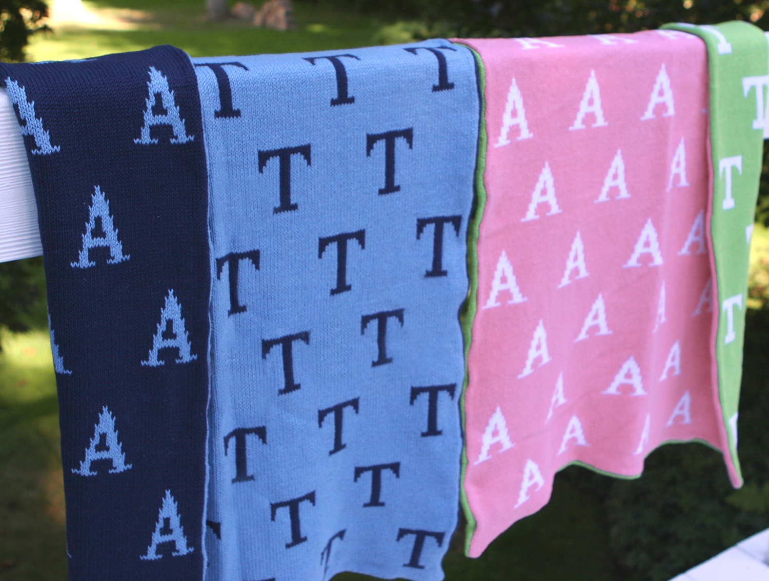 knit baby blanket initials