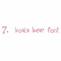 koala bear font